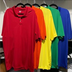 5 Mens Lands’ End polo shirts in size XXL👕